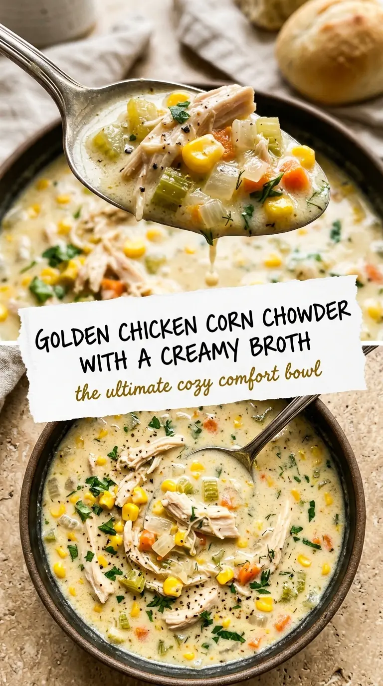 Chicken Corn Chowder creamy cozy hearty