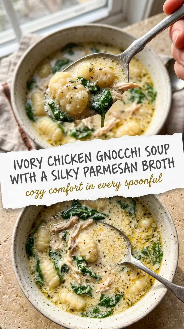 Chicken Gnocchi Soup creamy pillowy comforting