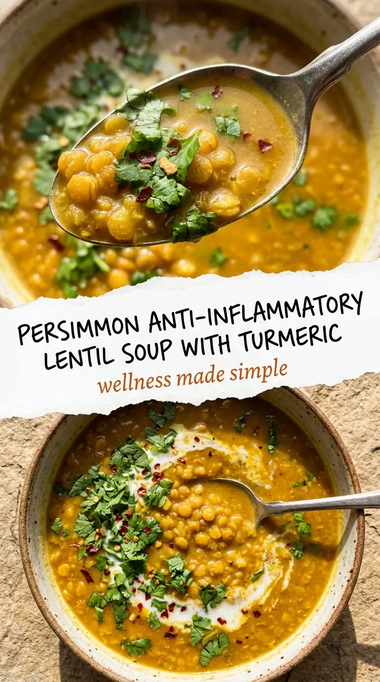 Cozy Anti-Inflammatory Lentil Soup golden, hearty, nourishing