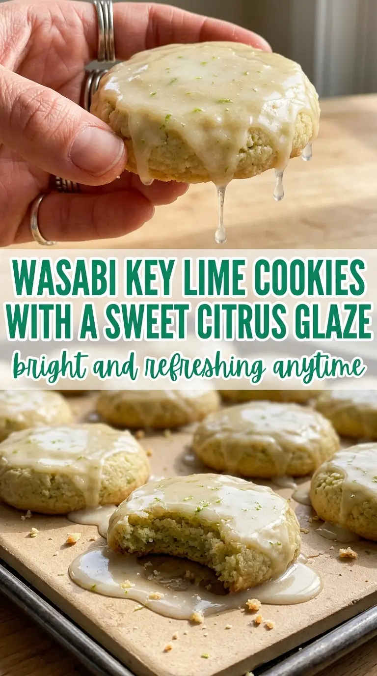 Easy Key Lime Cookies With Lime Glaze soft tangy citrus