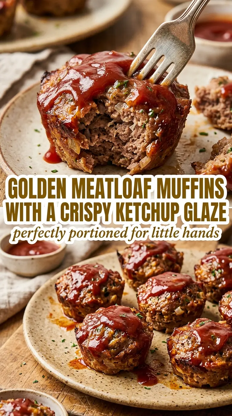 meatloaf muffins glossy glaze individual juicy portions