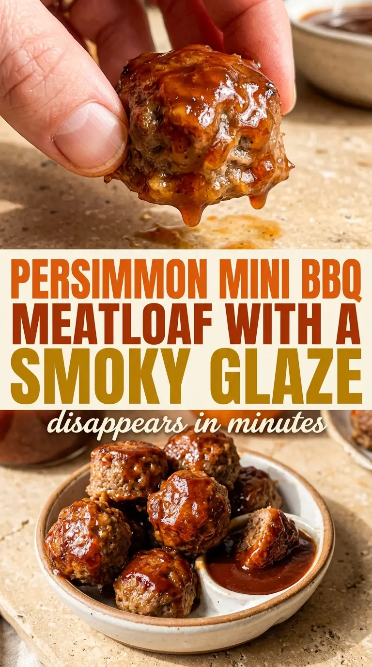 Mini BBQ Meatloaf sticky glazed juicy