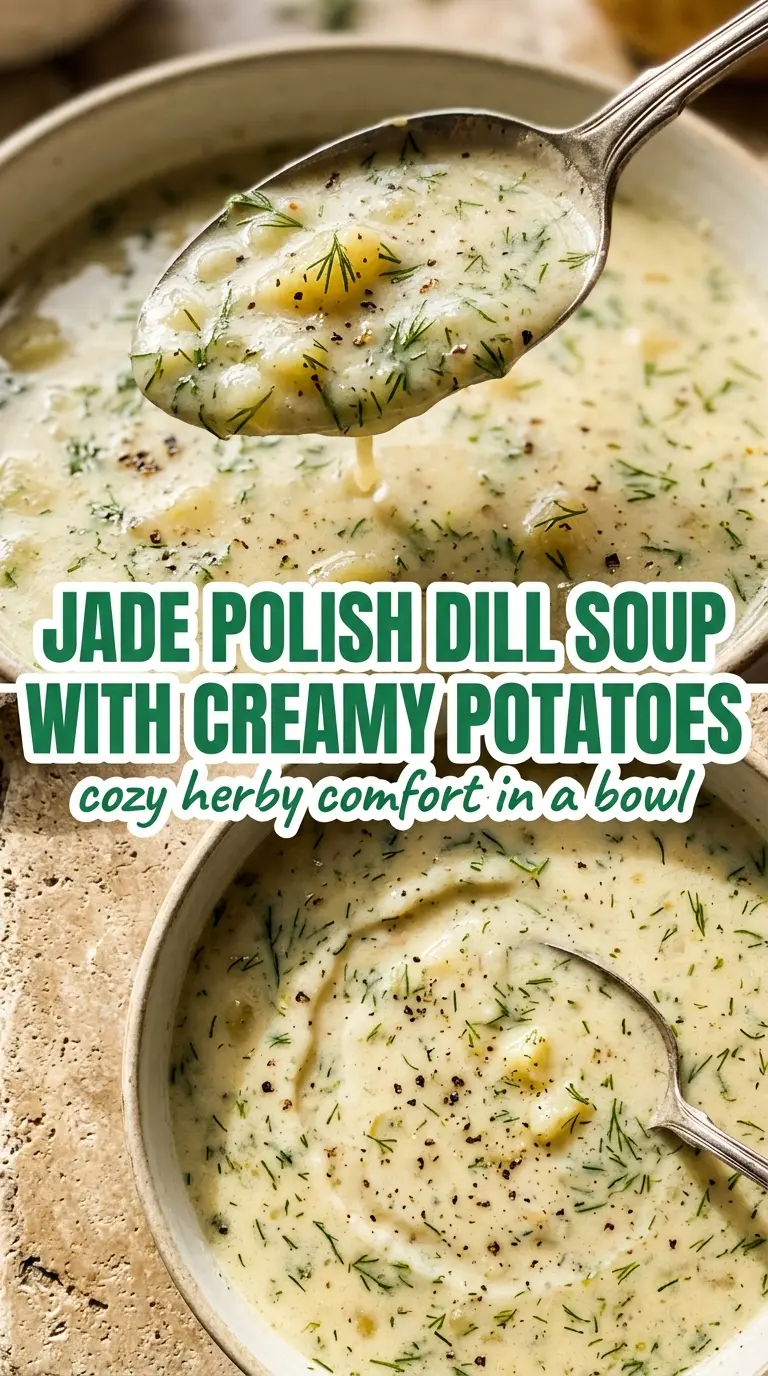 Polish dill soup with potatoes creamy herby comforting