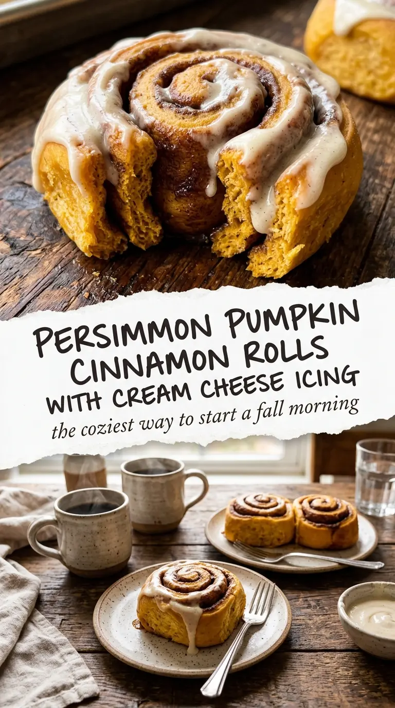 Pumpkin Cinnamon Rolls soft swirled creamy