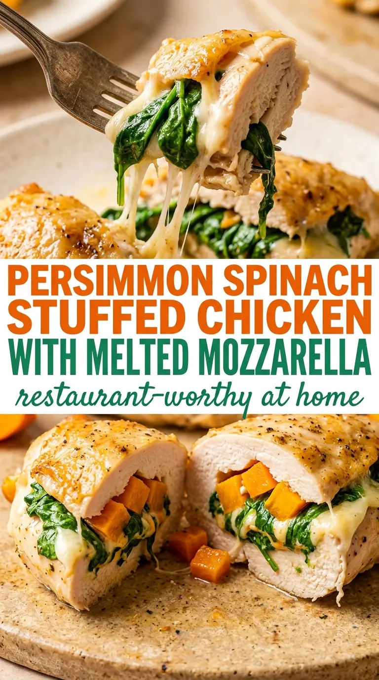 Roasted Red Pepper Spinach and Mozzarella Stuffed Chicken cheesy spinach-filled
